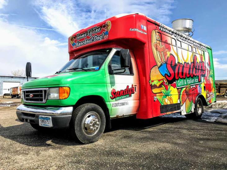 Commercial RV in for maintenance